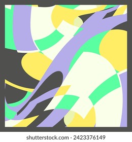 Abstract geometric shape design. can be utilized for a variety of purpose. including background, wall art, fashion, wallpaper, decorative, textile, and more