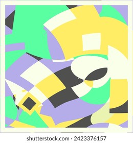 Abstract geometric shape design. can be utilized for a variety of purpose. including background, wall art, fashion, wallpaper, decorative, textile, and more