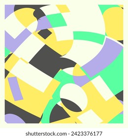 Resumen de diseño de formas geométricas. puede utilizarse para diversos fines. incluido fondo, arte mural, moda, papel pintado, decoración, textiles y más