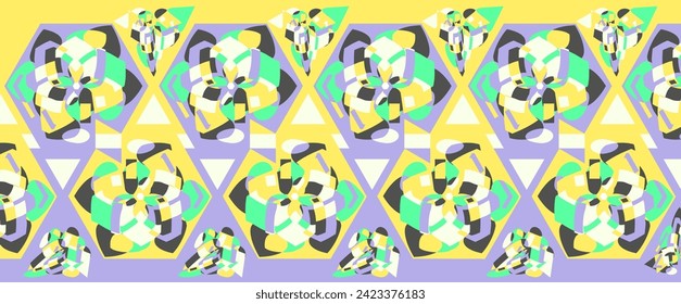 Abstract geometric shape design. can be utilized for a variety of purpose. including background, wall art, fashion, wallpaper, decorative, textile, and more