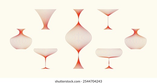 Abstract geometric shape design. Contemporary Art Deco background with golden modern line. Vector illustration