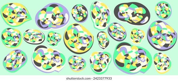 Abstract geometric shape design pattern. can be utilized for a variety of purpose. including background, wall art, fashion, wallpaper, decorative, textile, and more