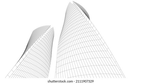 abstraktes geometrisches Zeichnen
