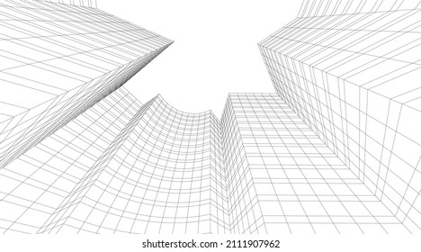 dibujo digital de forma geométrica abstracta