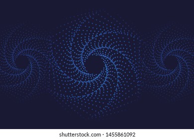 Abstract geometric shape dot artwork random color background.