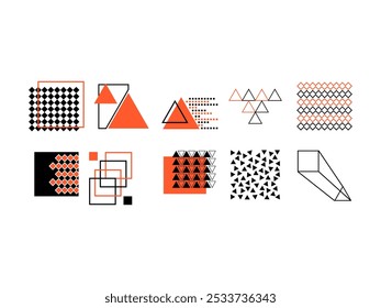 Abstract Geometric Shape Element Set 