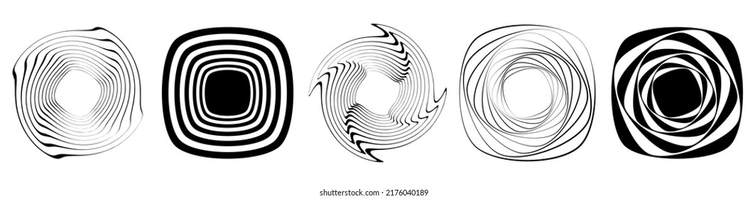 Abstract geometric shape, element vector illustration
