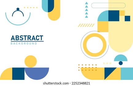 Abstract Geometric Shape Flat Design Background