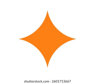 Abstract geometric shape flat element, brutal contemporary figure star oval, brutalist abstract geometric shape, swiss design aesthetic, bauhaus memphis design vector illustration.