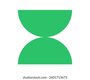 Abstract geometric shape flat element, brutal contemporary figure star oval, brutalist abstract geometric shape, swiss design aesthetic, bauhaus memphis design vector illustration.