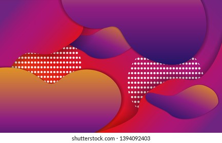 Abstract Geometric shape with gradient color. Trend of template and web banner background. Vector illustration design.