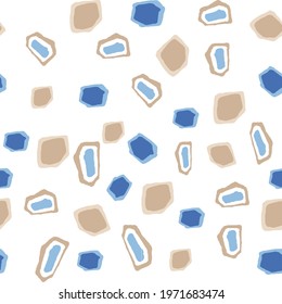 abstract geometric shape. gradient style modern geometic shape blue pattern on white background.