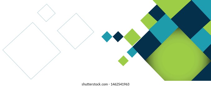 Abstract geometric shape from gray and blue elements, vector background.