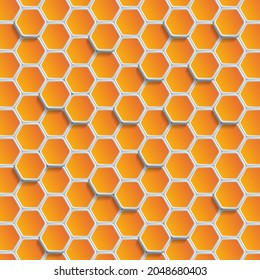 Abstract Geometric Shape Hexagon Background, Geometric Abstract Background With Hexagons