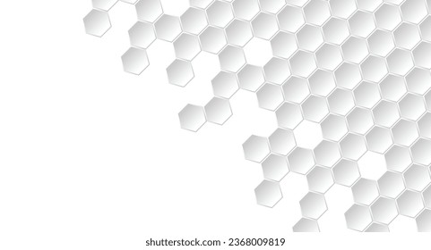 Resumen Forma geométrica Hexagón Fondo, textura geométrica de miel blanca y gris