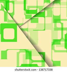 Abstract geometric shape illustration, colorful digital composition.