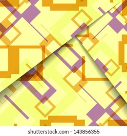 Abstract geometric shape illustration, colorful digital composition.