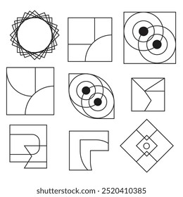 Diseño de ilustración de forma geométrica Abstractas.