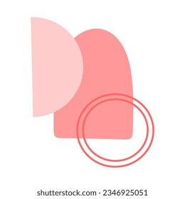 Abstract geometric shape illustration vector element