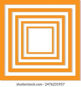 Forma geométrica Abstractas aislada sobre fondo blanco. Ilustración plana de Vector.
