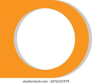 Abstract Geometric Shape Isolated on White Background. Vector Flat Illustration.