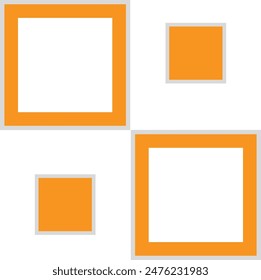 Abstract Geometric Shape Isolated on White Background. Vector Flat Illustration.