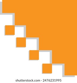 Abstrakte geometrische Form auf weißem Hintergrund. Vektorgrafik Flat Illustration.
