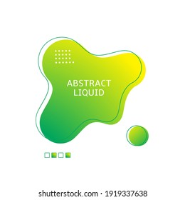 Abstract geometric shape. Liquid gradient waves isolated on white. Flowing dynamic fluid. Design for web, logo, template, banner, poster, flyer, presentation. Abstract background vector Illustration