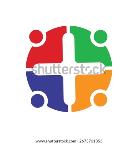 Abstract geometric shape logo design