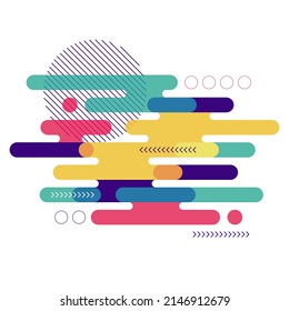 Abstract geometric shape modern art style background. Design element template can be used for poster, backdrop, publication, brochure, flyer, leaflet, vector illustration