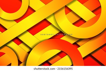 Abstract geometric shape overlap layer background