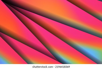 Abstract geometric shape overlap layer background vector colorful