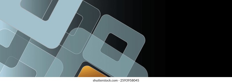 Abstract geometric shape overlay background. Square shapes elements. Modern futuristic graphic. Suit for banner, brochure, presentation, business, cover, poster, flyer, website