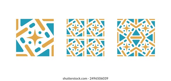 Abstract geometric shape pattern vector illustration