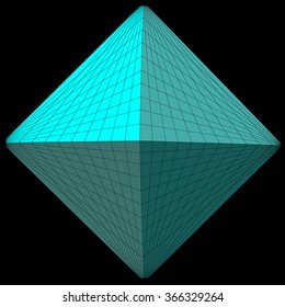 Abstract geometric shape from pyramids for graphic design