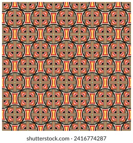 Resumen de la posición de la forma geométrica de la impresión base retro, formato de archivo vectorial de impresión sin fisuras mejor para la impresión de papel y textiles, ambas marcas de repetición lateral.
