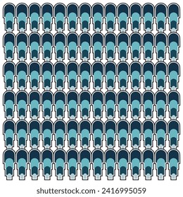 Resumen de la posición de la forma geométrica de la impresión base retro, formato de archivo vectorial de impresión sin fisuras mejor para la impresión de papel y textiles, ambas marcas de repetición lateral.