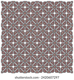 Resumen de la posición de la forma geométrica de la impresión base retro, formato de archivo vectorial de impresión sin fisuras mejor para la impresión de papel y textil, ambos lados de impresión repetida