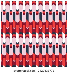 Abstract geometric shape retro base print placement, seamless print vector file format best for paper and textile printing, both side repeat print