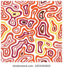 Abstract geometric shape retro base print placement, seamless print vector file format best for paper and textile printing, both side repeat print