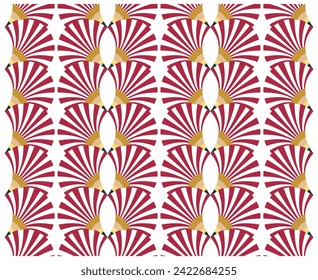 Abstract geometric shape retro base print placement, seamless print vector file format best for paper and textile printing, both side repeat print