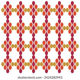 Abstract geometric shape retro base print placement, seamless print vector file format best for paper and textile printing, both side repeat print