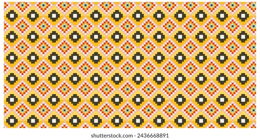 Abstrakte geometrische Form Retro-Basis-Druckplatzierung, nahtloses Druckvektordateiformat am besten für Papier- und Textildruck, beidseitiger Wiederholungsdruck