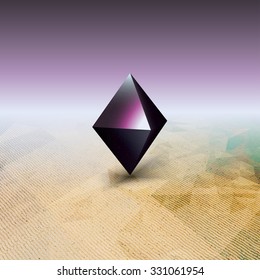 Abstract geometric shape, scientific graphic design. Futuristic vector illustration.