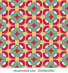 Abstract geometric shape seamless pattern design.