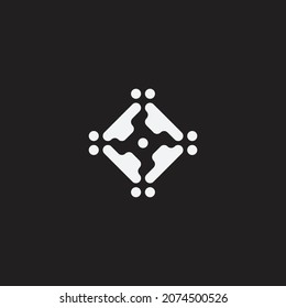 Resumen de forma geométrica, signo o símbolo. Diseño creativo.