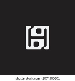 Abstrakte geometrische Form, Zeichen oder Symbol. Kreatives Design.