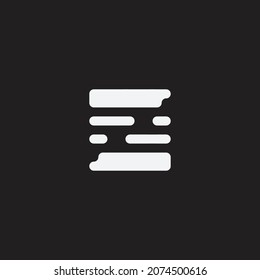 Abstract geometric shape, sign or symbol. Creative design.