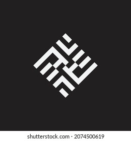 Abstract geometric shape, sign or symbol. Creative design.