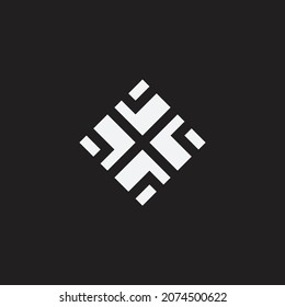 Abstract geometric shape, sign or symbol. Creative design.